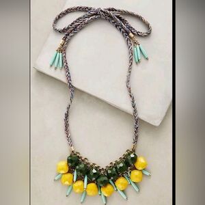 Anthropologie Multicolor Beaded Necklace